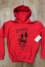 Beyond The Usual BTU Youth Explore Hoodie - Red