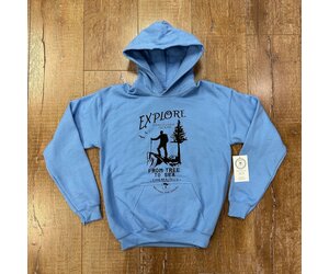 Beyond The Usual Youth Explore Hoodie - Carolina Blue