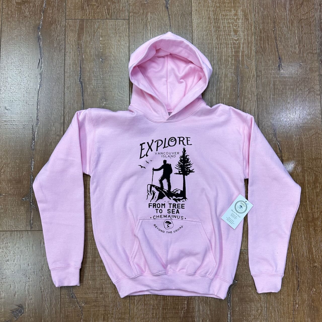 Beyond The Usual BTU Youth Explore Hoodie - Light Pink