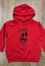 Beyond The Usual BTU Toddler Hoodie Explore - Red