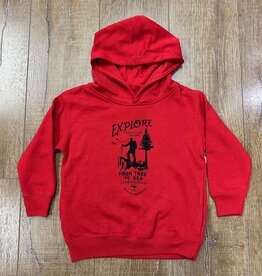 Beyond The Usual BTU Toddler Hoodie Explore - Red