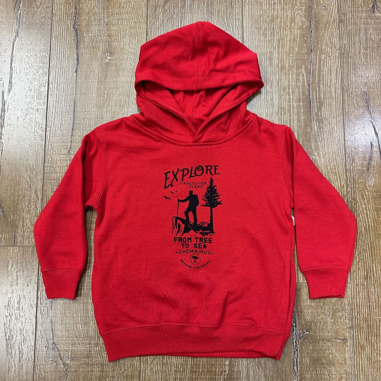 Beyond The Usual BTU Toddler Hoodie Explore - Red
