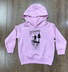 Beyond The Usual BTU Toddler Hoodie Explore - Pink