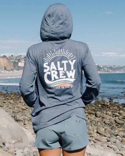 Salty Crew Salty Crew Womens The Wave Hoodie - Navy