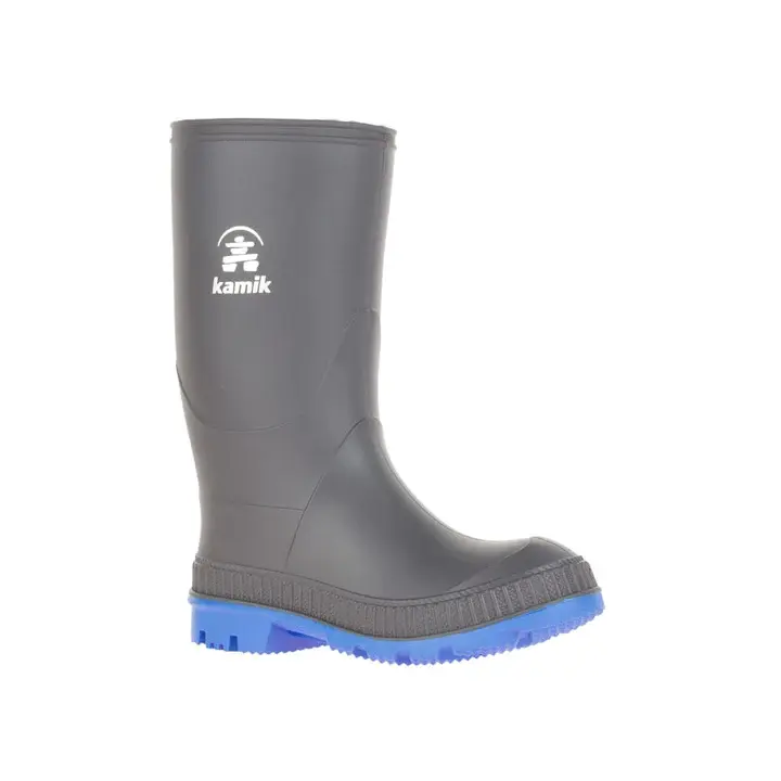 Kamik Canada Kamik Kids Stomp Rubber Boot - Char/Blue