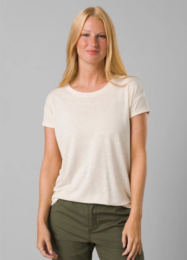 Prana Women's Cozy Up Tee -Canvas Htr