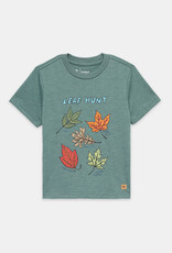 Tentree Clothing Tentree Kid's Leaf Hunt T-Shirt - Pine/Capri