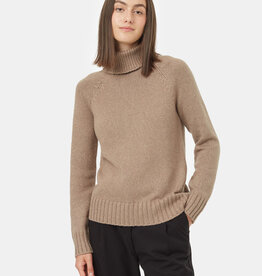 Tentree Clothing Tentree Women's Highline Wool Turtleneck Sweater - Fossil Heather