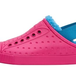 Native Shoes Native Jefferson Cozy Shoes Youth- Radberry Pink Sky Blue