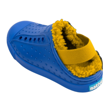 Native Shoes Native Jefferson Cozy Shoes Junior- UV Blue Spicy Yellow