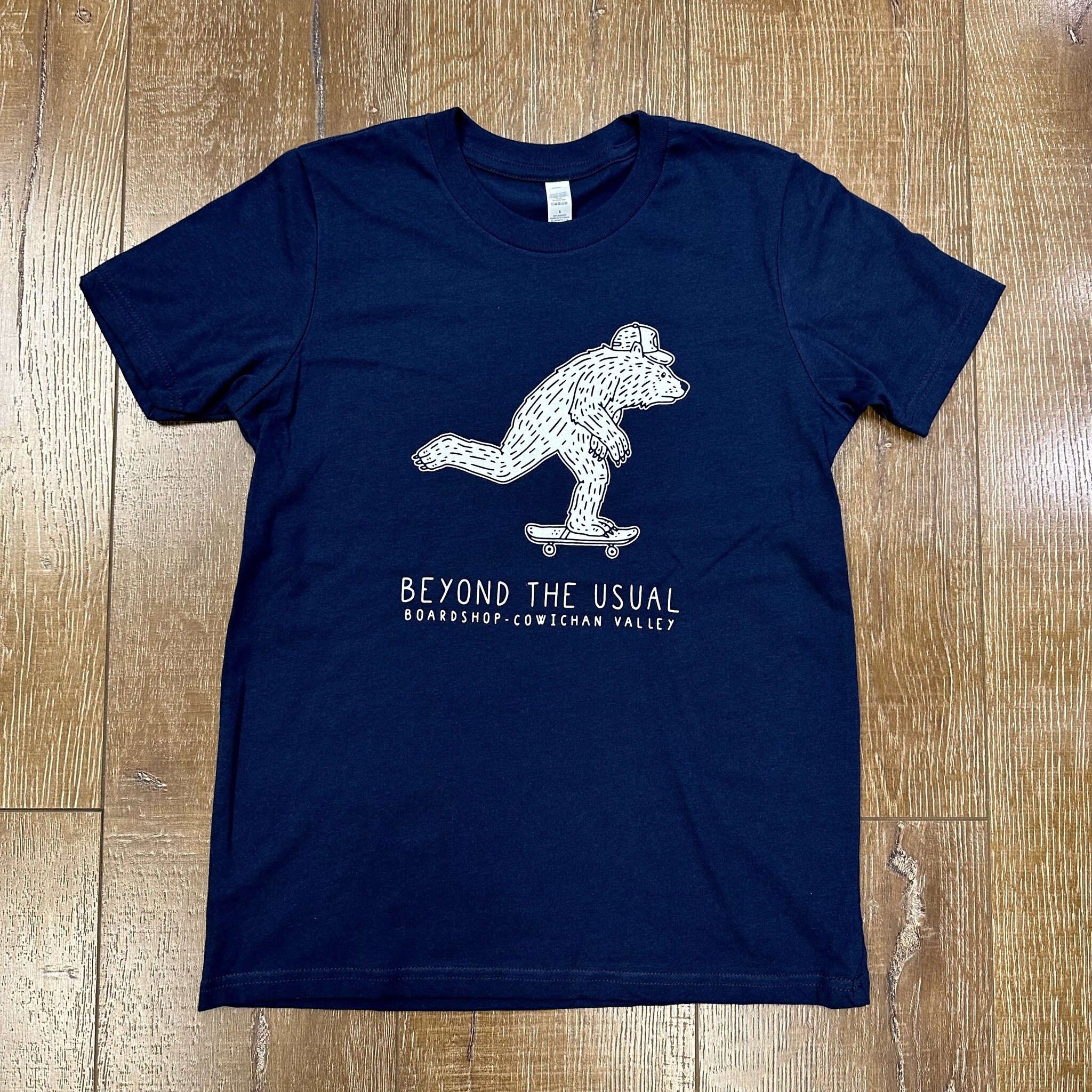 Beyond The Usual BTU Youth  Skate BearTee Navy