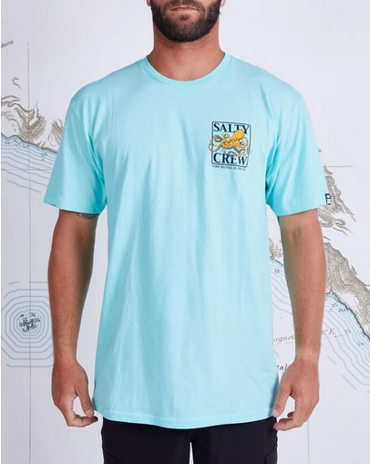 Salty Crew Mens Ink Slinger Standard Tee - Sea Foam - Beyond The Usual