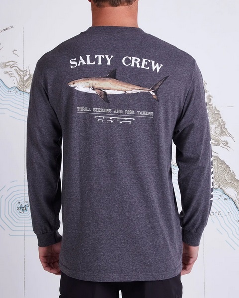 Salty Crew Salty Crew Mens Bruce Classic LS - Chr Htr