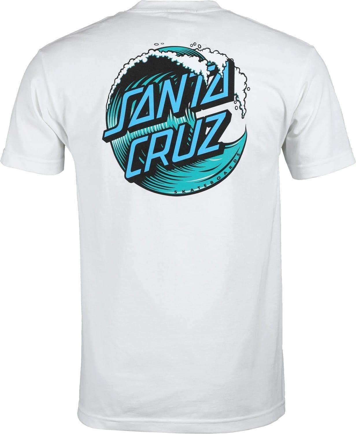 Santa Cruz Wave Dot Tee Shirt - White - Beyond The Usual