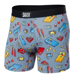 Saxx SAXX Vibe Boxer Brief - Beer Olympics Grey