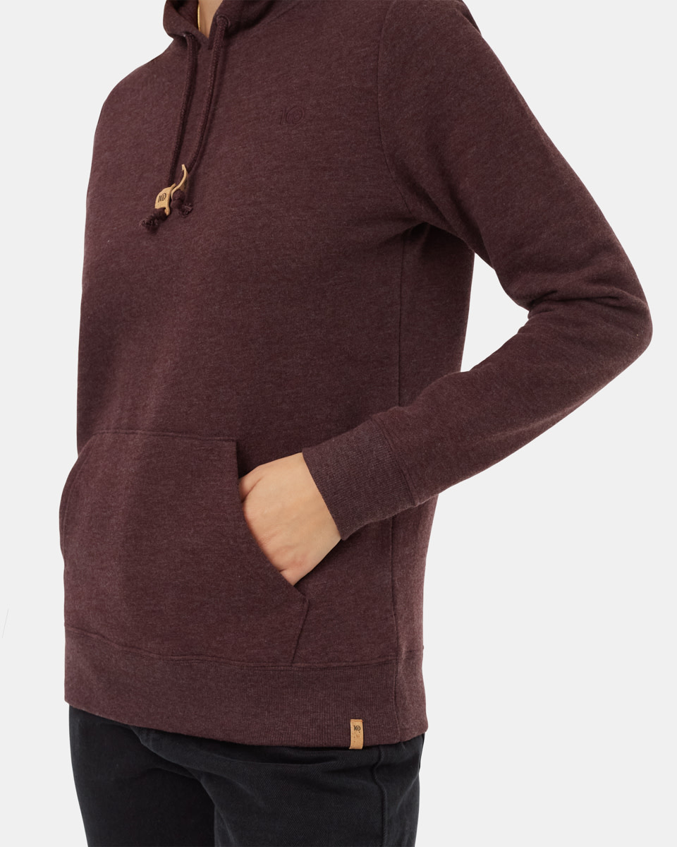 Tentree Clothing Tentree Women's Embroidered Ten Hoodie - Mulberry