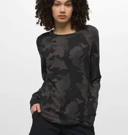 Prana Prana Women's Cozy Up Long Sleeve Top - Black Camo