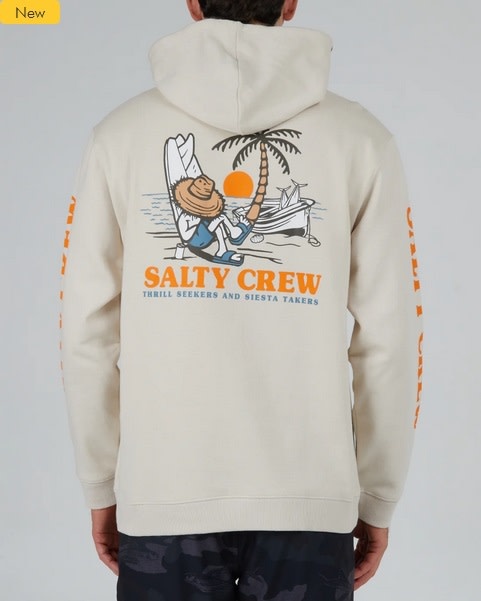 Salty Crew Salty Crew Men's Siesta Hood Fleece - Bone