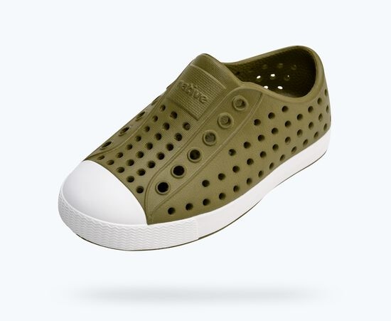 Native Shoes Native Jefferson Child - Rookie Green/Shell White