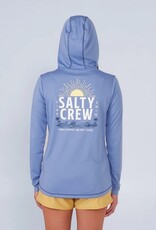 Salty Crew Salty Crew Womens Cruisin Hooded Sunshirt -Blue Dusk