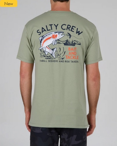 Salty Crew Salty Crew Mens Fly Trap Prem Tee - Dusty Sage