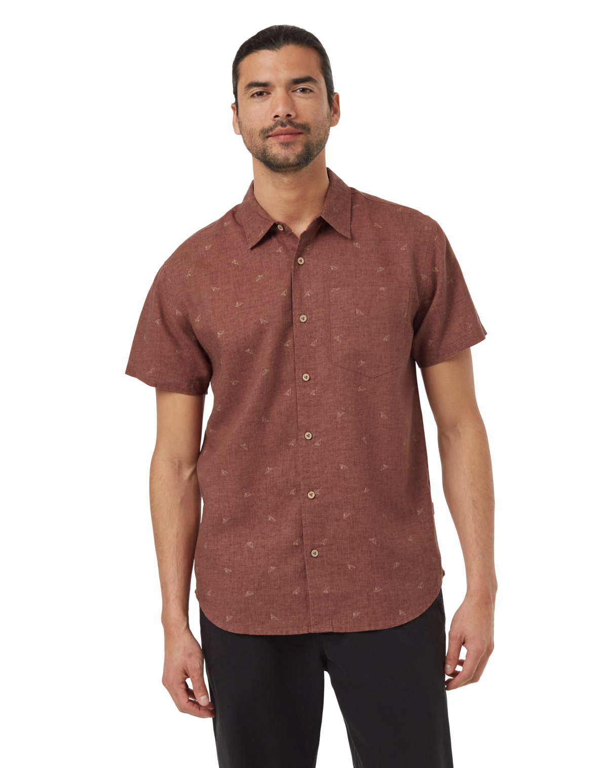 Tentree Clothing Tentree Men's Tent Mancos Shortsleeve - Mesa Red