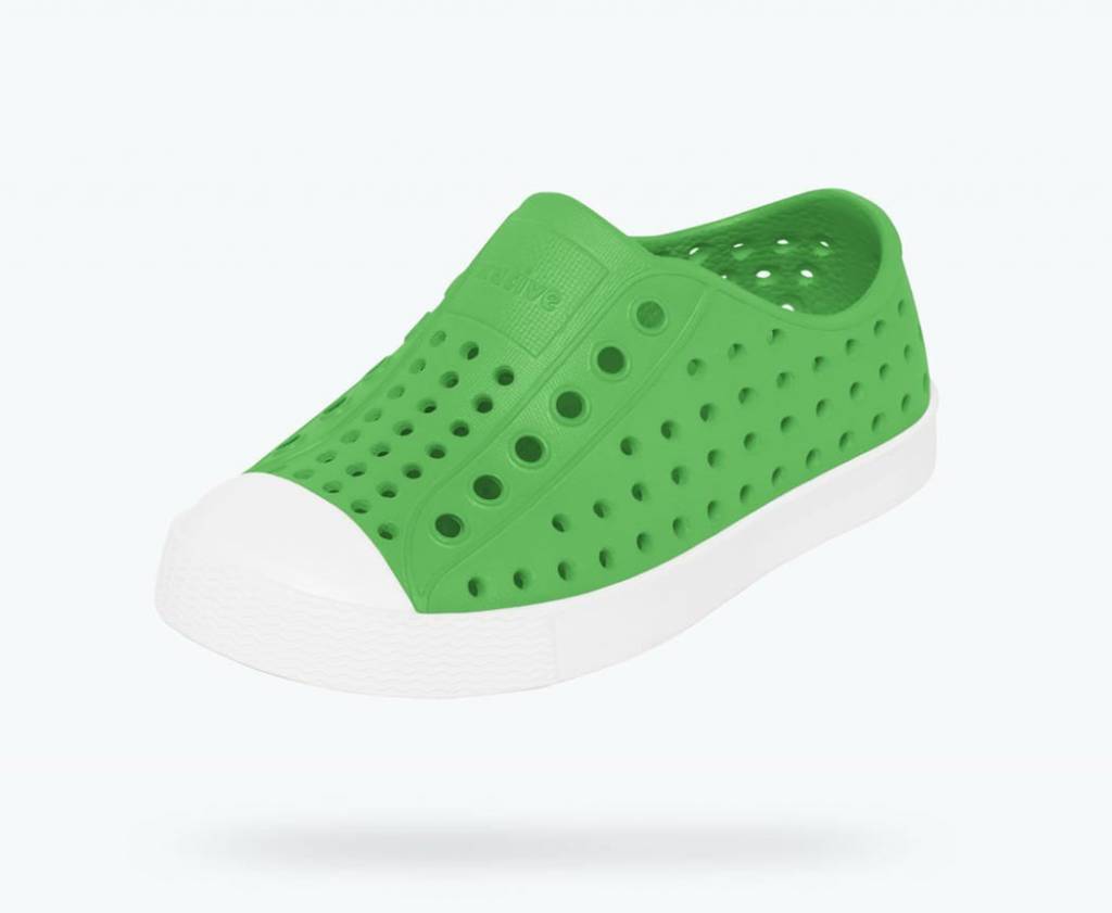 Native Shoes Native Shoes Jefferson Junior - Grasshopper Green/Shell White