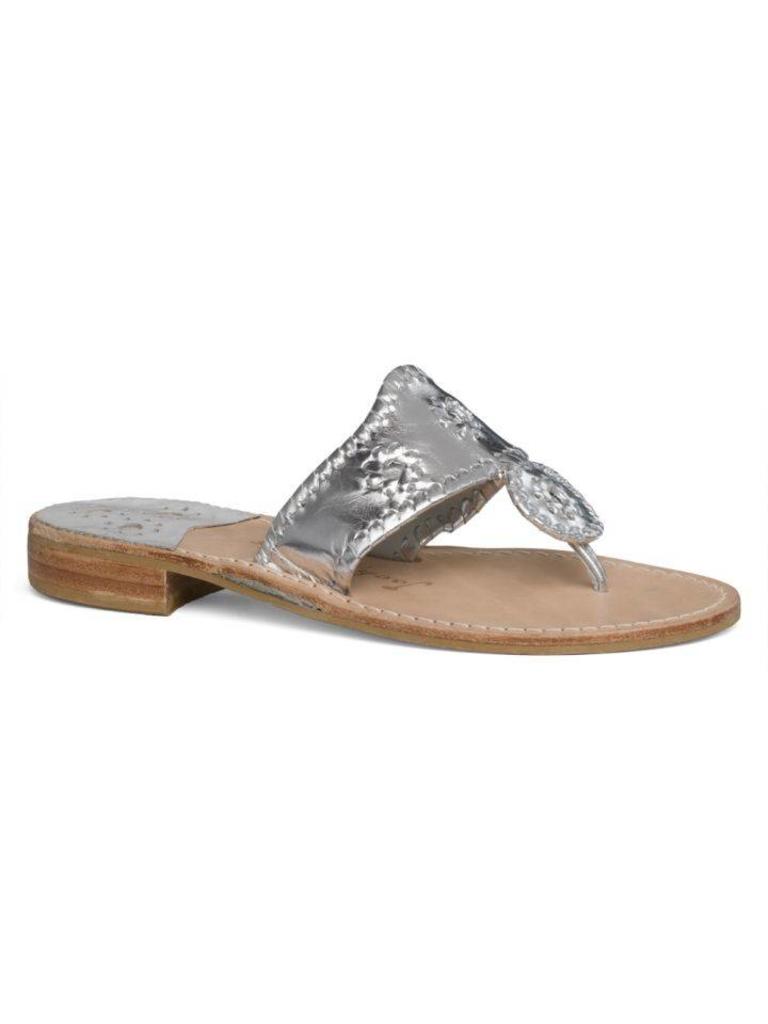 jack rogers sandals silver