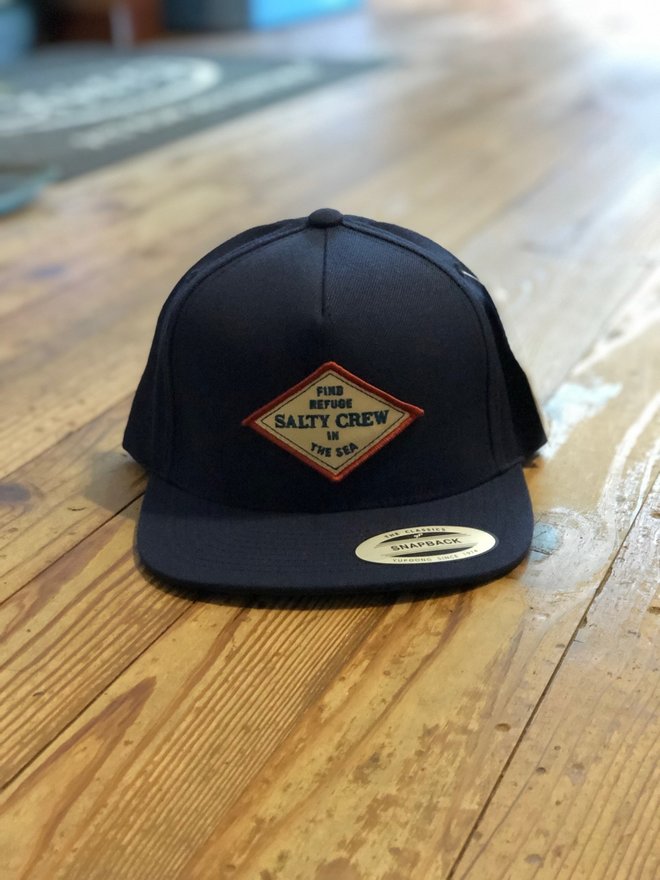 Salty Crew Frenzy Two Tone Loden Navy 5 Panel Hat