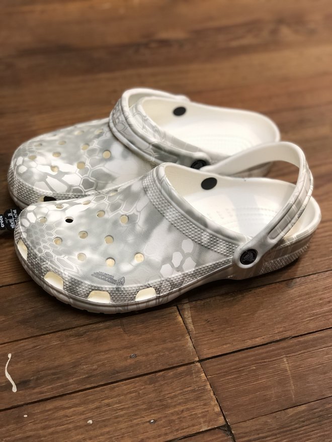 white kryptek crocs