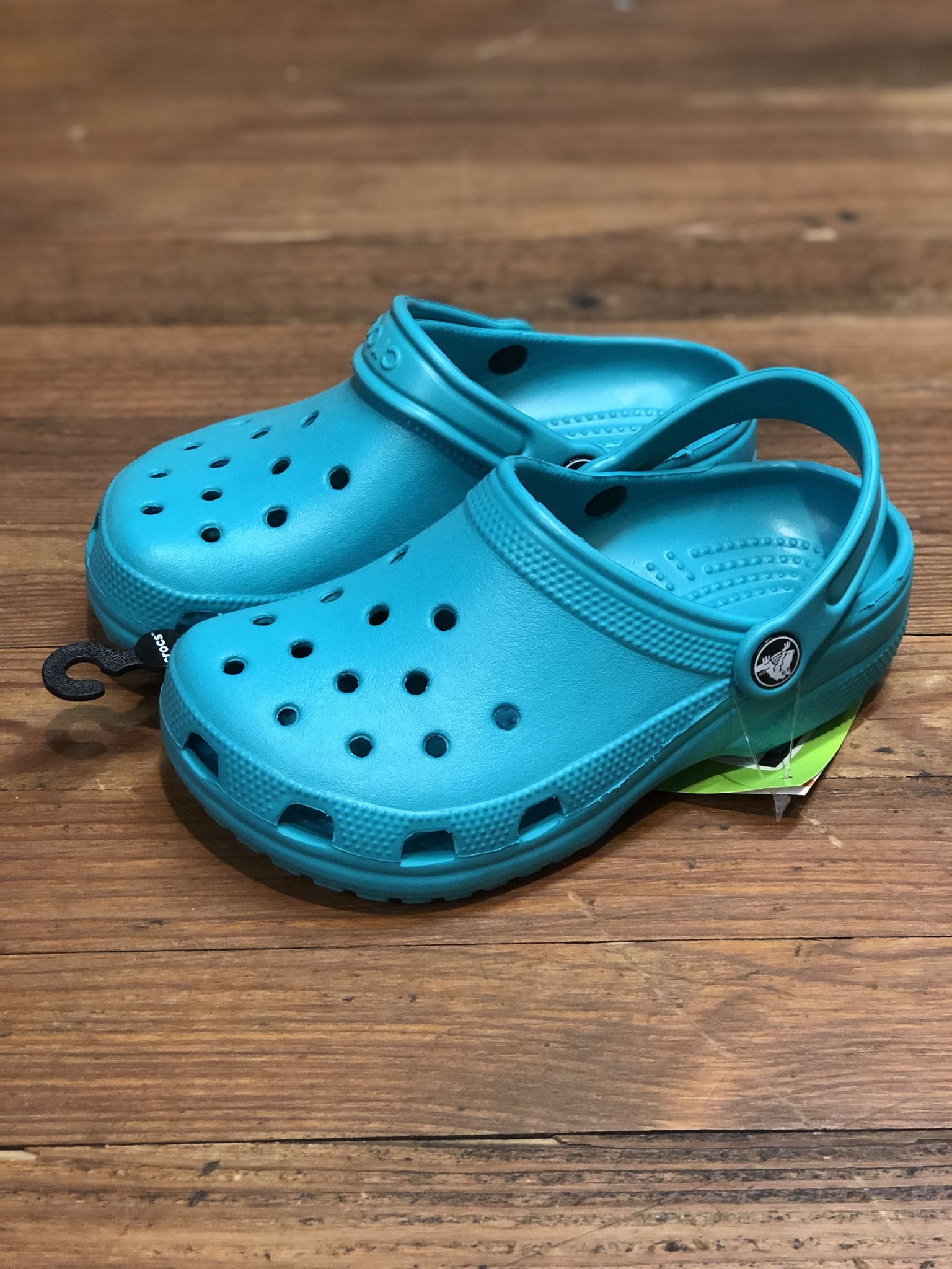 tropical blue crocs