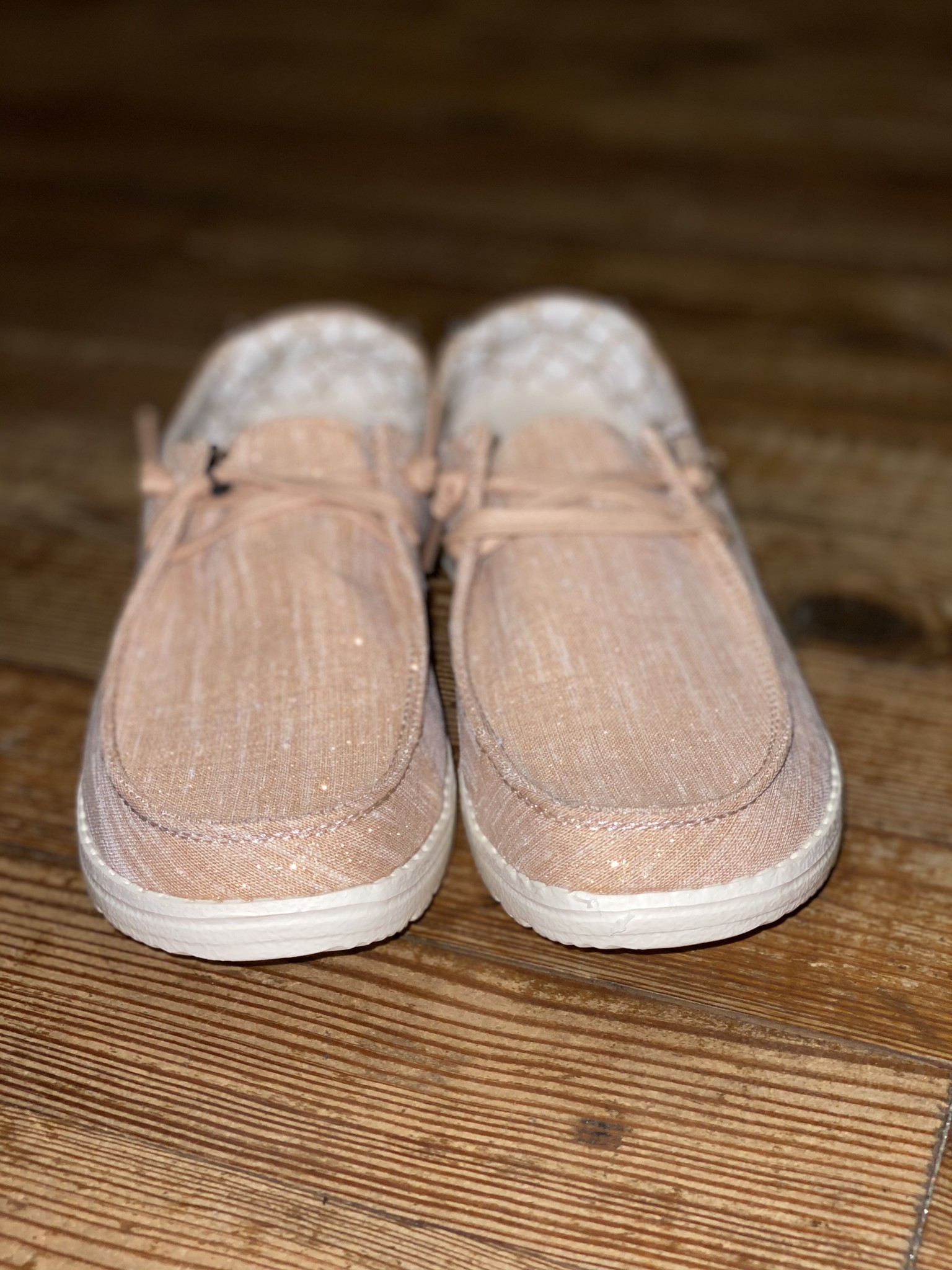 rose gold hey dude shoes