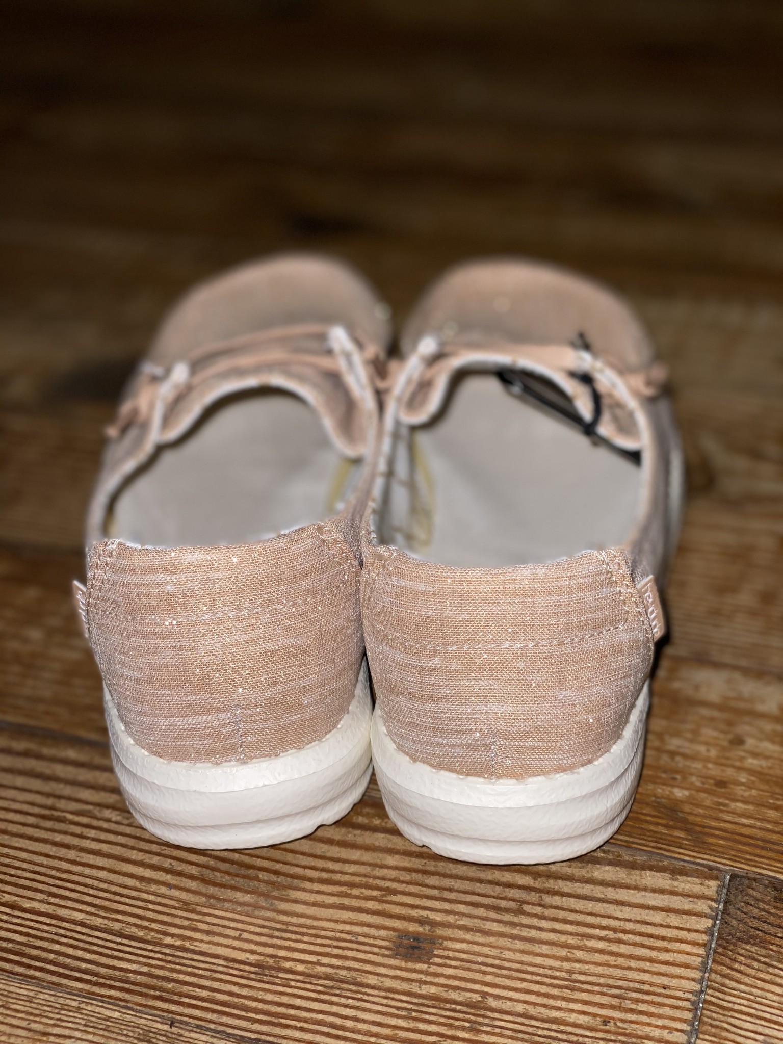 rose gold hey dude shoes