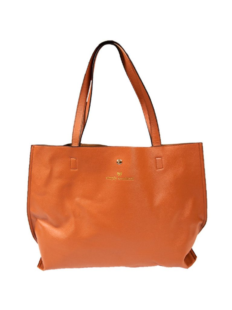 Simply Southern Simply Southern Leather Tote In Honey Papa S