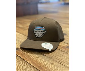 patagonia fitz roy hex trucker hat