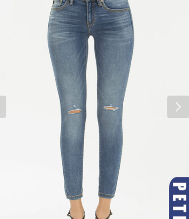 Kancan Low-Rise Petite Fit Ankle Skinny Jeans