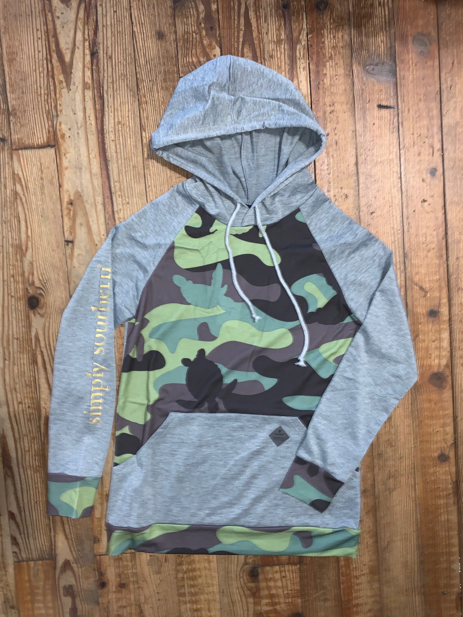 camo sleeve hoodie