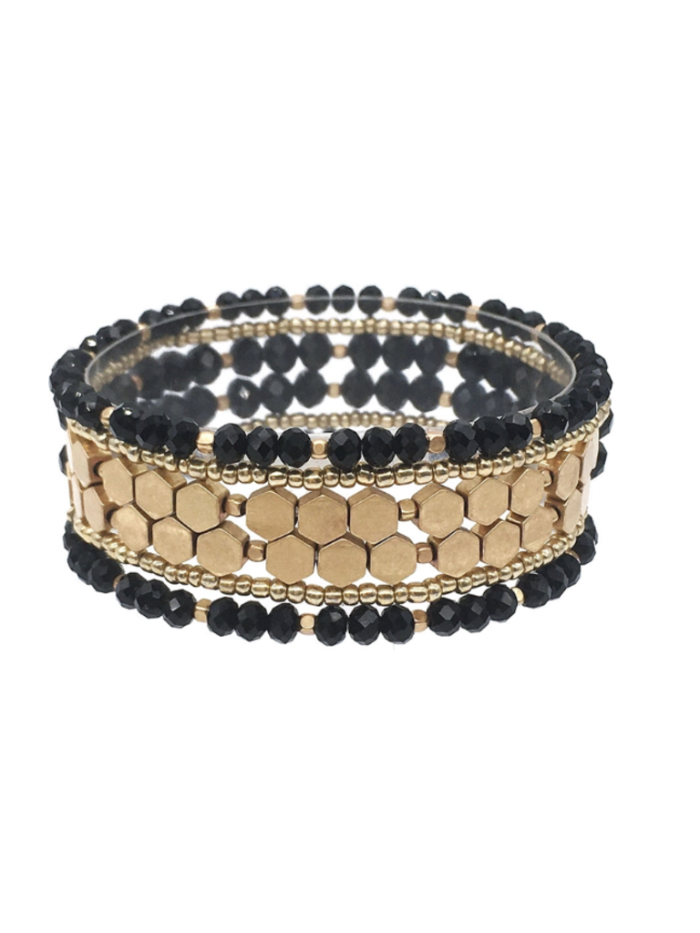 black crystal bracelet jewelry
