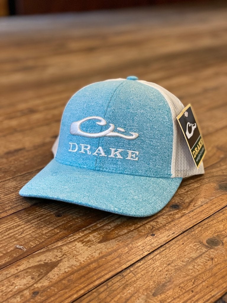 Drake Heather Mesh Back Teal Birch Hat