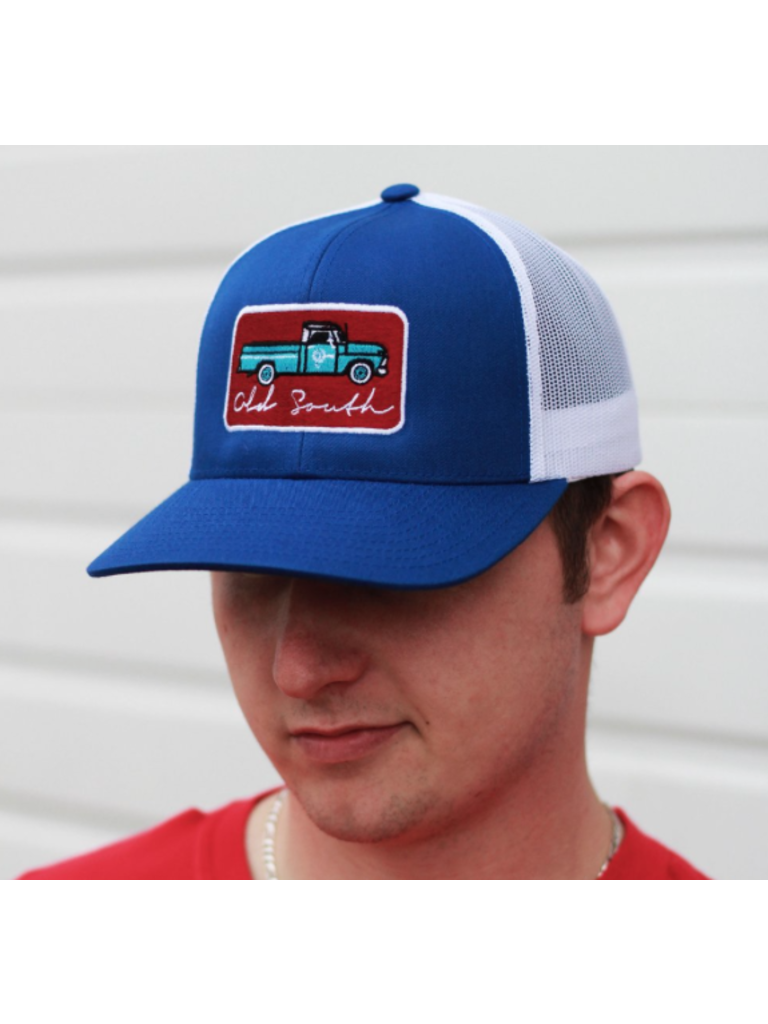 Old South Old South Ol Blue Trucker Hat Royal Blue and White Mesh