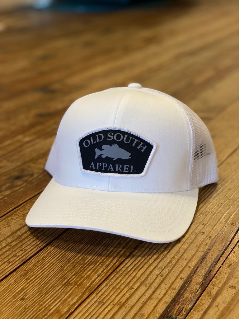 Old South Old South Broken Line Trucker Hat White and White Mess
