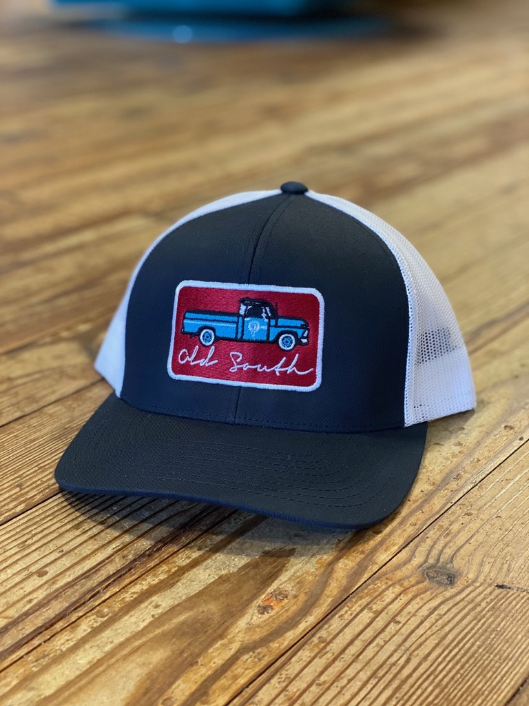 Old South Old South Ol Blue Trucker Hat Navy and White Mesh