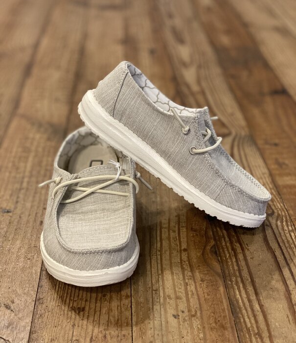 Hey Dude Wendy Youth Linen Beige