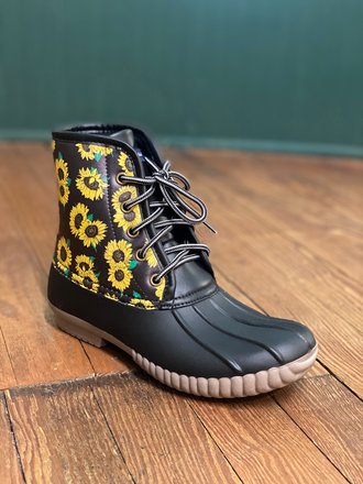 Simply southern duck boots sunflower Clearance