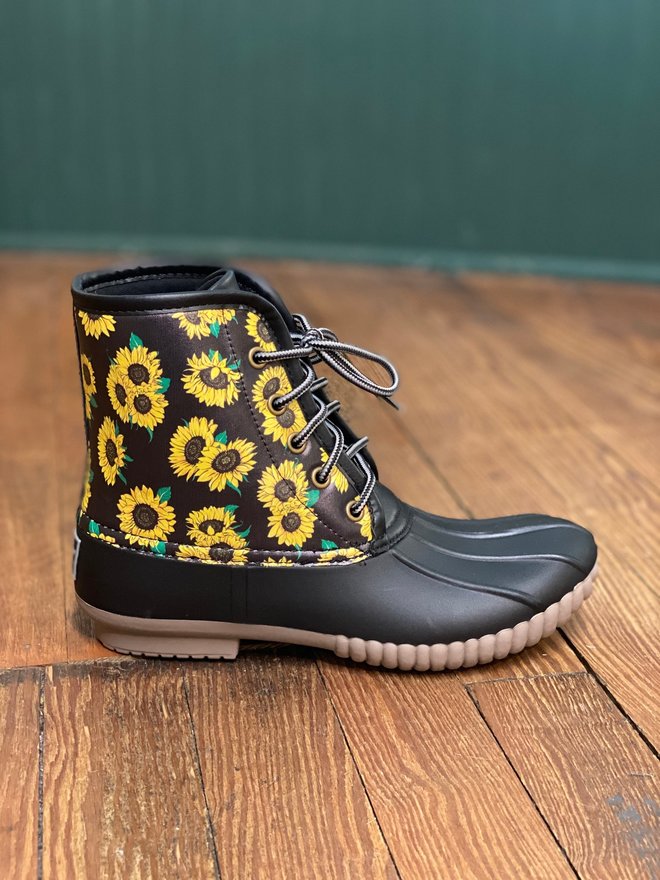 Simply southern duck boots sunflower Clearance