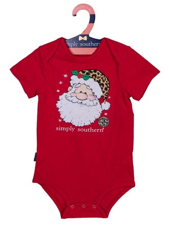 Simply Southern Holiday Short Sleeve Baby Crawler Onesies Simply Southern Holiday Short Sleeve Baby Crawler Onesies