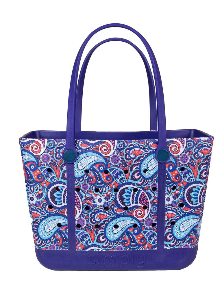 Simply Southern Waterproof Washable Open Printed Tote - Papa's General