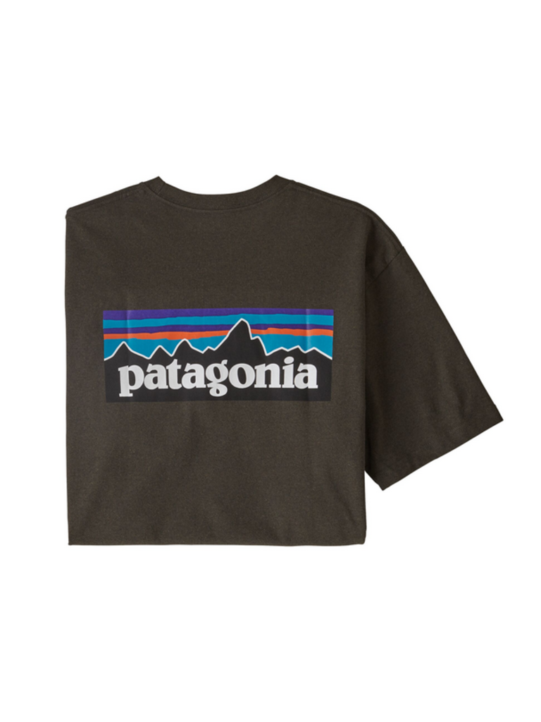 Patagonia Men's P-6 Logo Responsibili-Tee® Longwood Brown