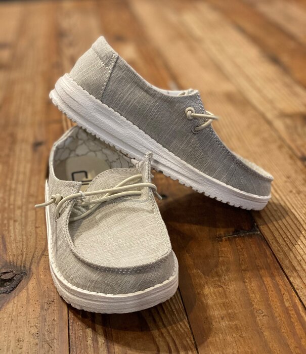 Hey Dude Wendy Youth Linen Beige