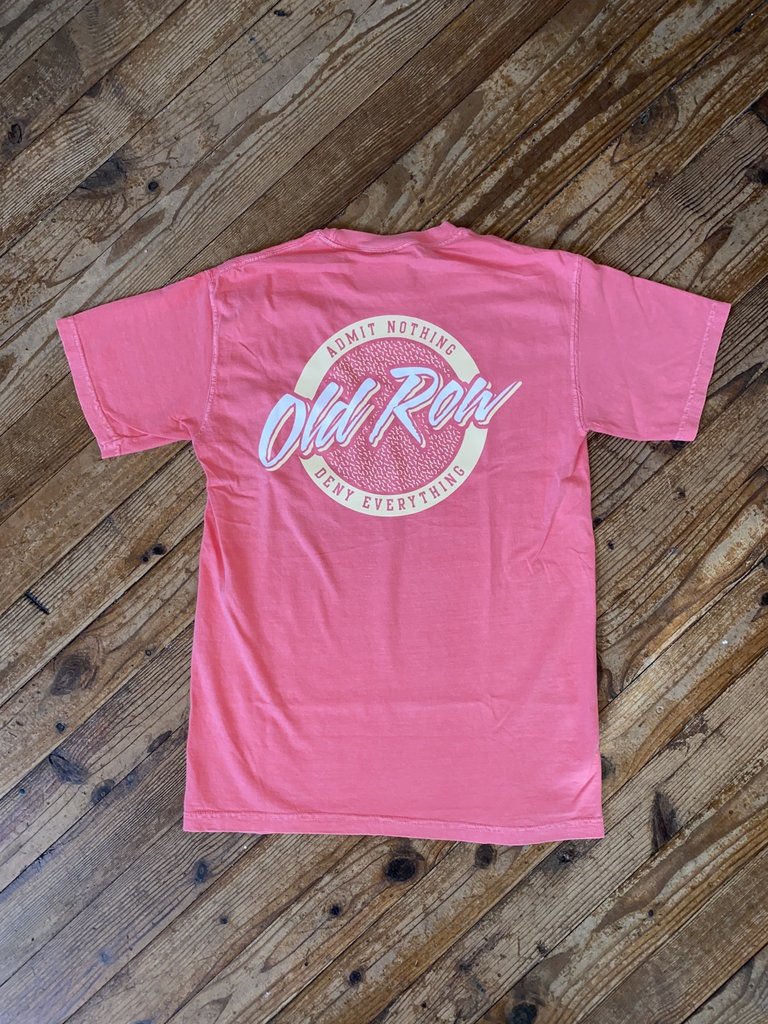 Old Row Circle Logo Pocket Tee Watermelon